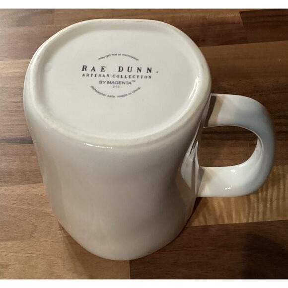 Rae Dunn Magenta FIGHTER Ceramic Coffee Cup Mug - Picture 9 of 9